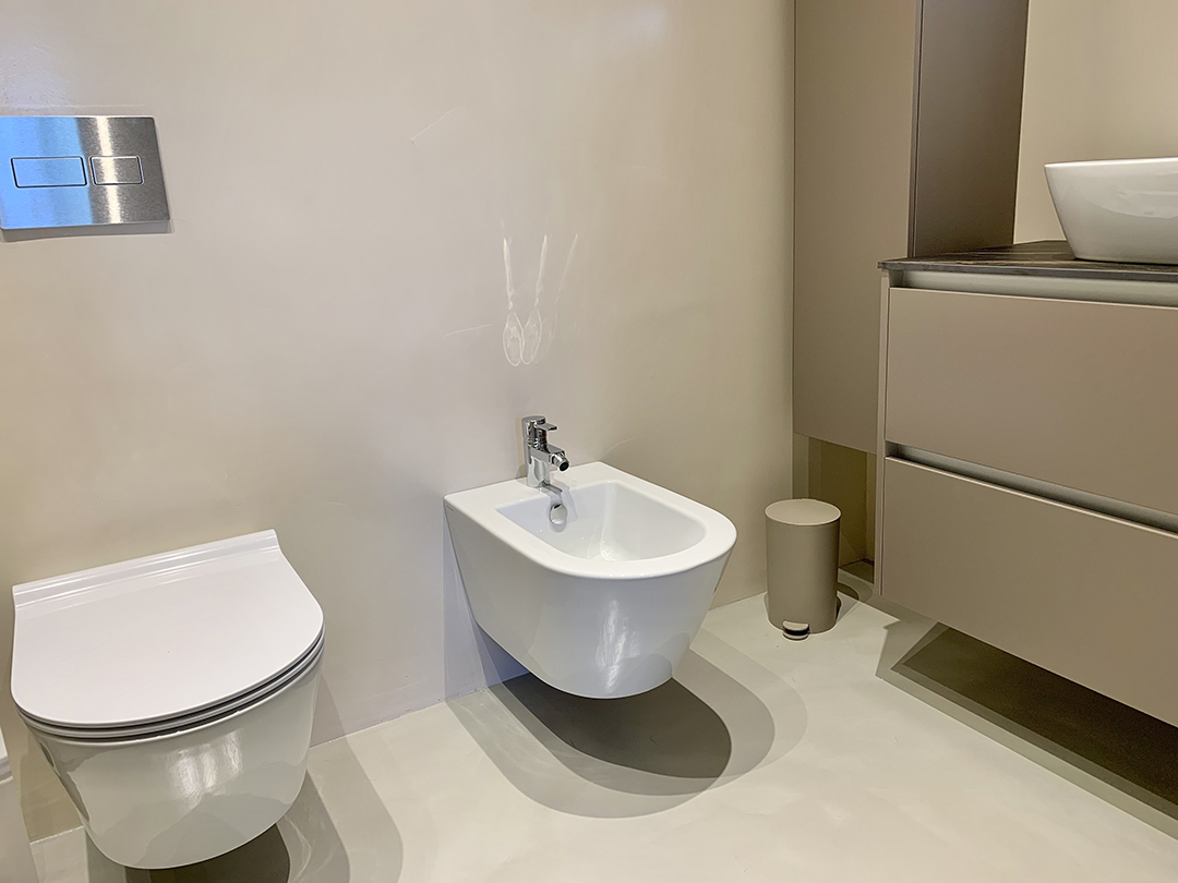 Kupaona neutralnih boja, Classic, Concrete, Satinato, Cement Design, Efekt