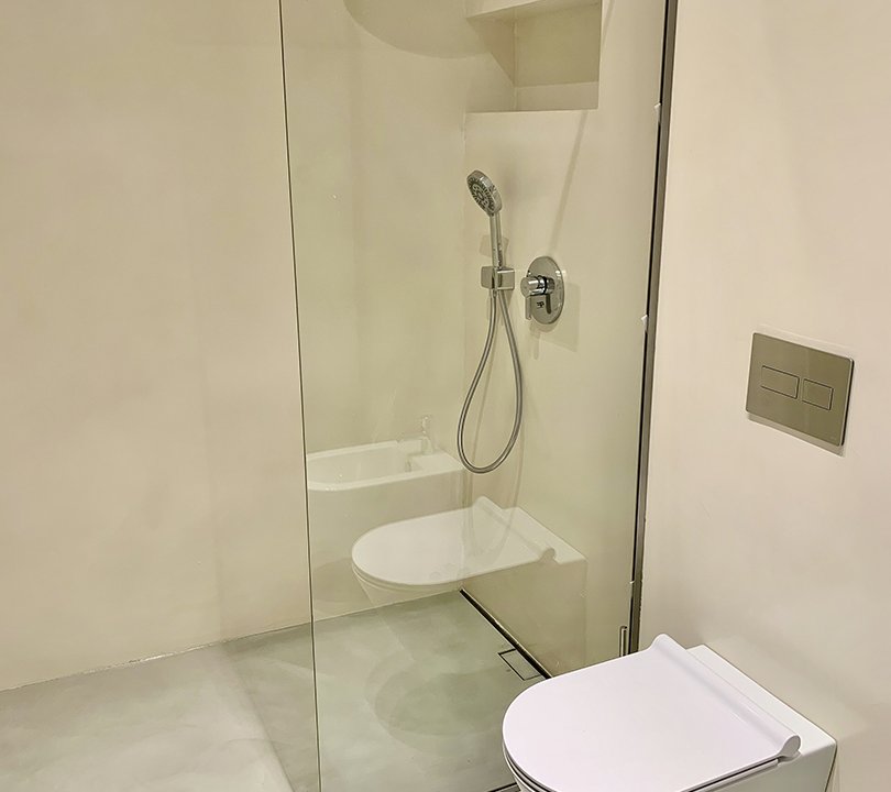 Kupaona neutralnih boja, Classic, Concrete, Satinato, Cement Design, Efekt