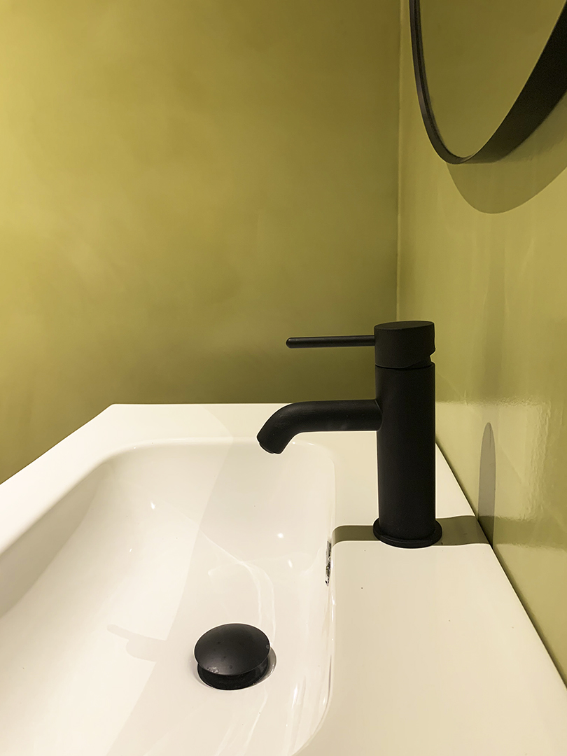 Zelena kupaonica, Classic, Satinato, Cement Design, Efekt