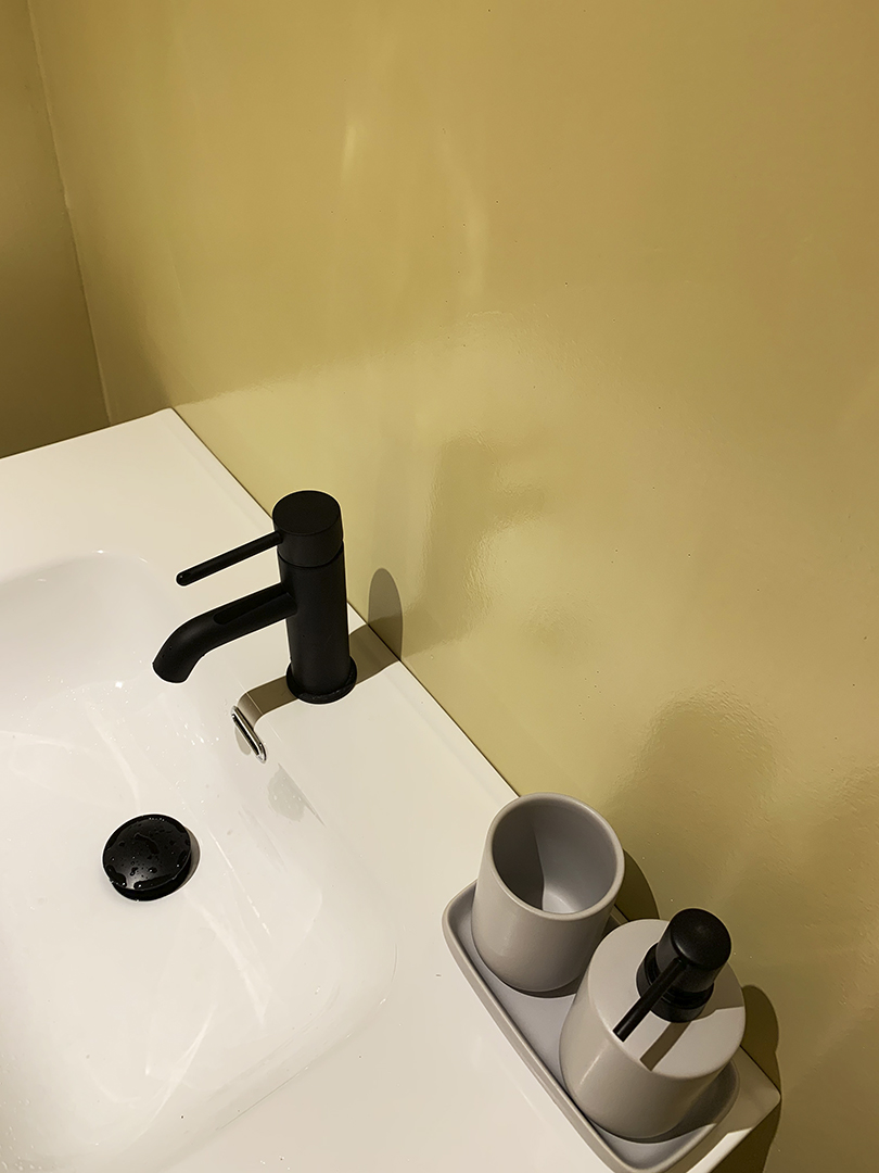 Zuta kupaonica, Classic, Satinato, Cement Design, Efekt