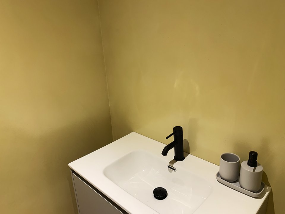 Zuta kupaonica, Classic, Satinato, Cement Design, Efekt