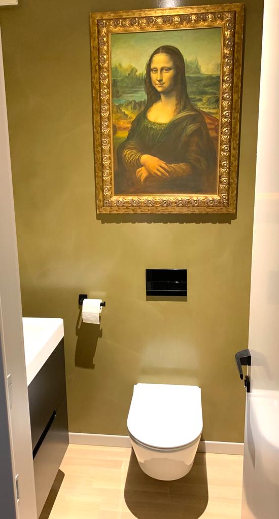 Mikrocement Classic Satinato zid NCS 7020 G90y i 1020 y10r