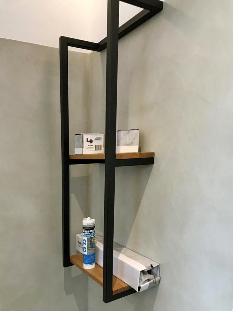 Kupaonica Caqui Suave Concrete mat na zidu 7a Kupaonica mikrocement Caqui Suave Concrete mat